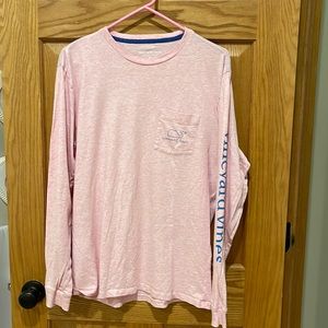 Vineyard vines medium pink men’s medium long sleeves t-shirt
